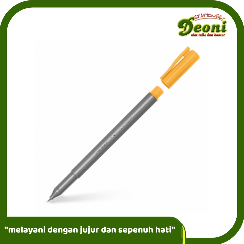 

FABER-CASTELL Fineliner Tangarine Spidol Pen