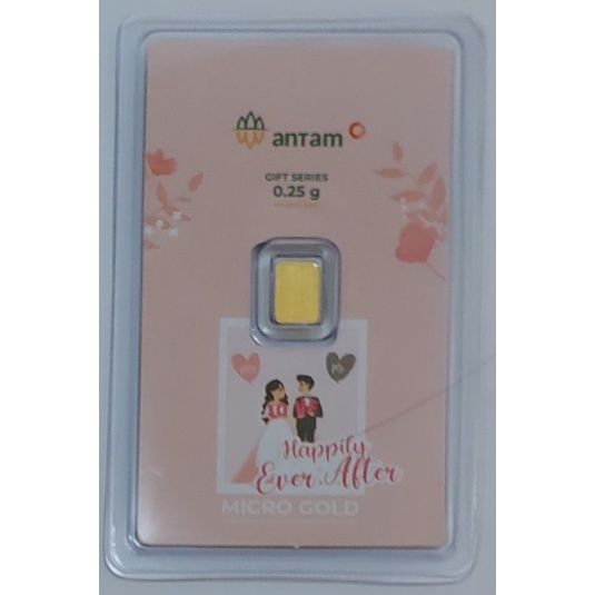 Logam Mulia Antam Hartadinata Gift Series Happily Ever After 0.25 Gram