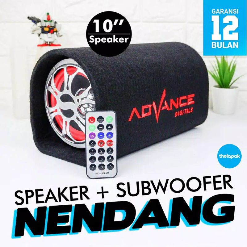 ✅[bayar di tempat]? speaker aktip 10inchi advance super bass /salon aktif karaoke /speaker mobil