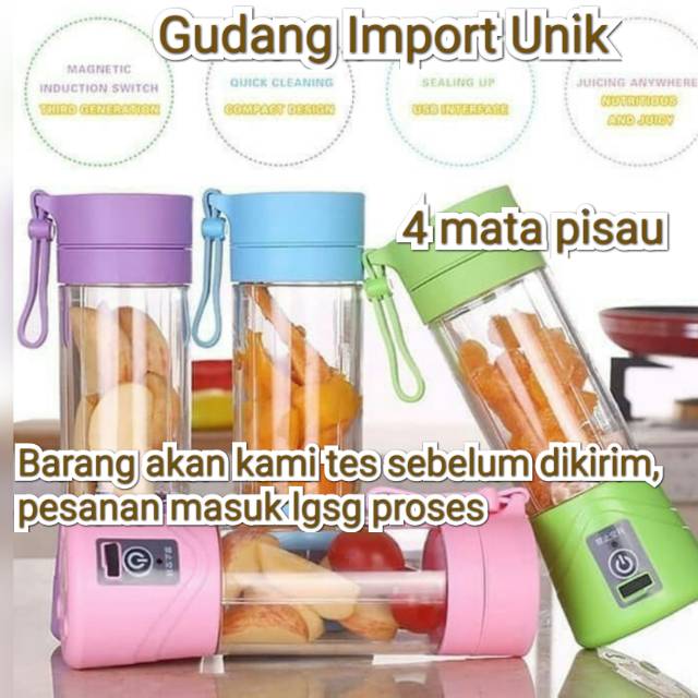 Juice cup blender mini portable/USB blender juicer/Alat pembuat jus barang IMPORT, kualitas bagus