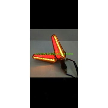 LAMPU SEN LED RUNNING MOTOR 2 WARNA CODE 069 UNIVERSAL