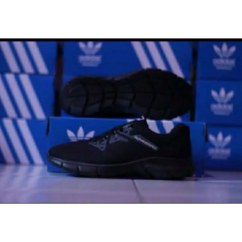 SEPATU SEKOLAH ADIDAS ALPHABOUNCE HITAM POLOS