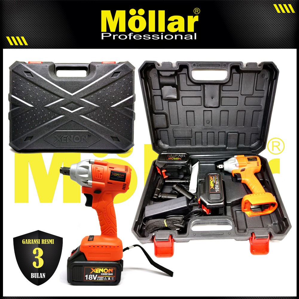 Jual XENON CDIW1845 Mesin Impact Wrench Bor Cordless Pembuka Baut Mobil