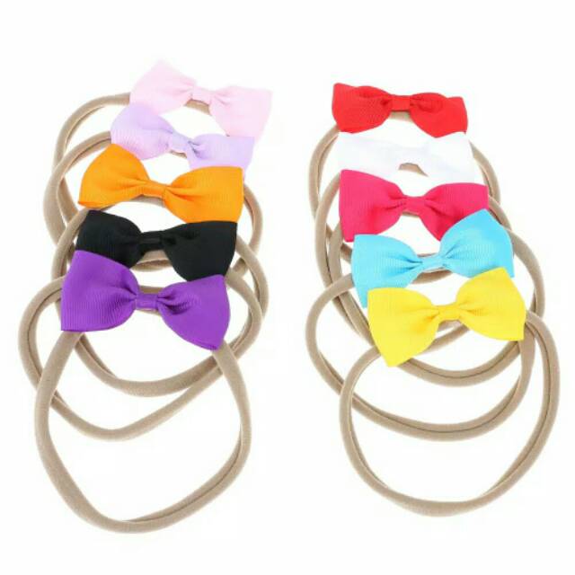 Bandana bando anak bayi headband murah nylon lucu import