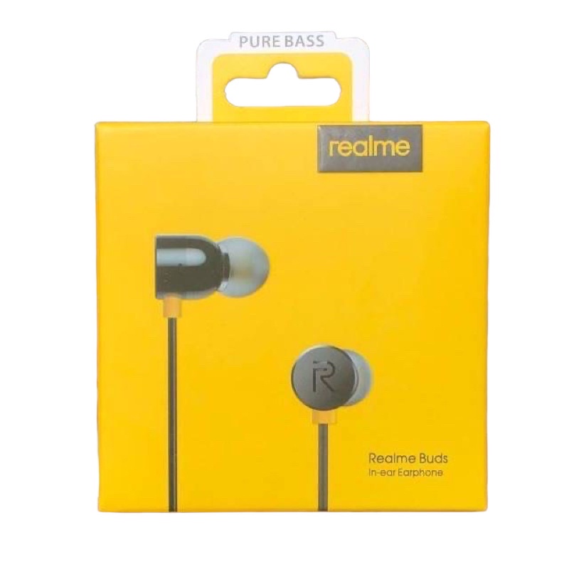 HANDSFREE REALME MURAH MAGNET IN-EAR EXTRA BASS EARPHONE HENSET HEADSET HANSET HEADPHONE REALME MAGNET