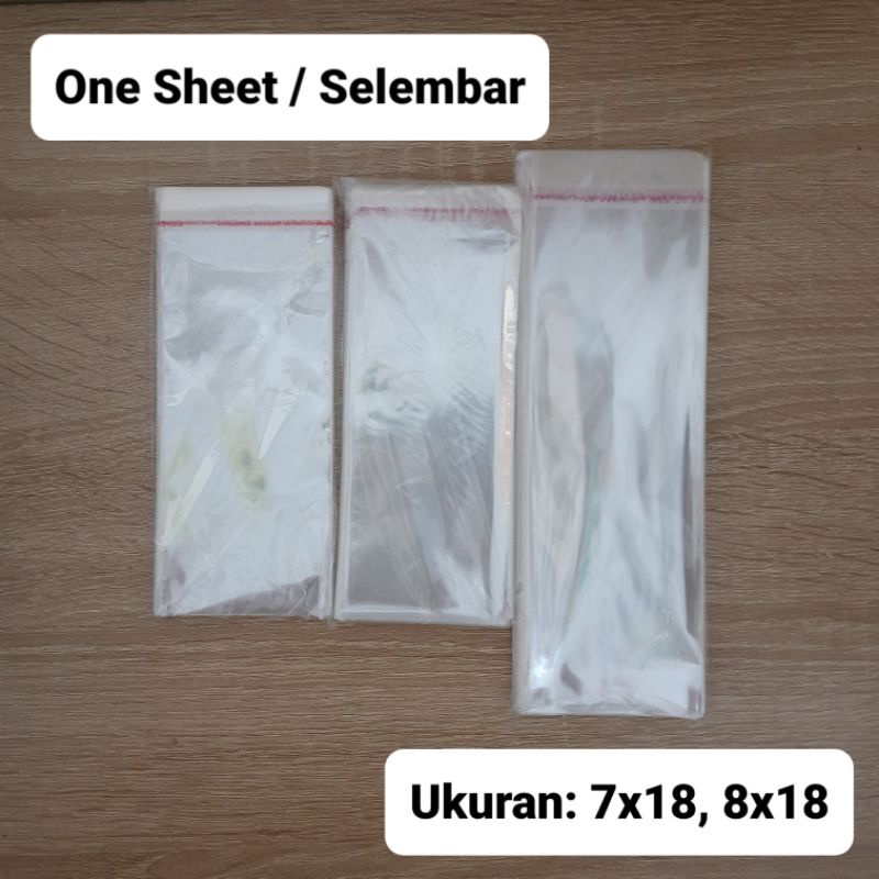 

plastik one sheet / plastik opp selembar / plastik kue lapis hajatan 7x18 dan 8x18 cm