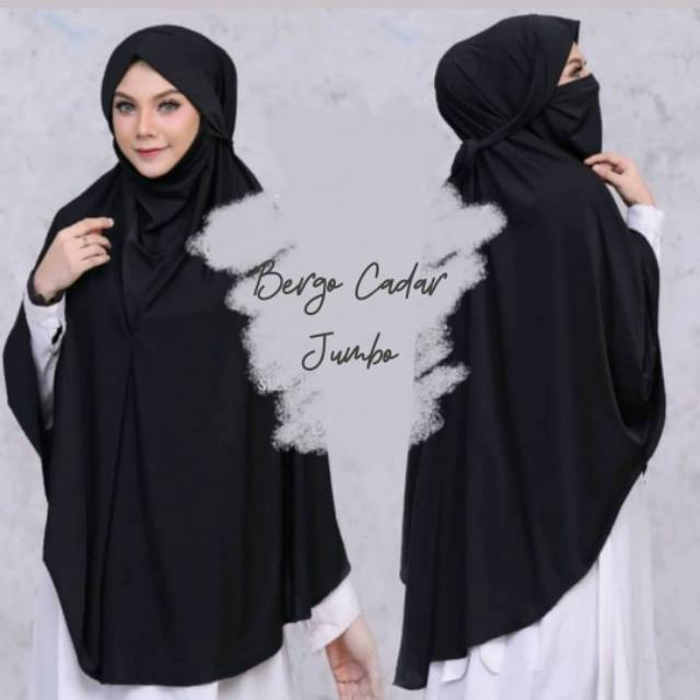 BERGO CADAR TALI JUMBO / BERGO CADAR / KHIMAR INSTAN