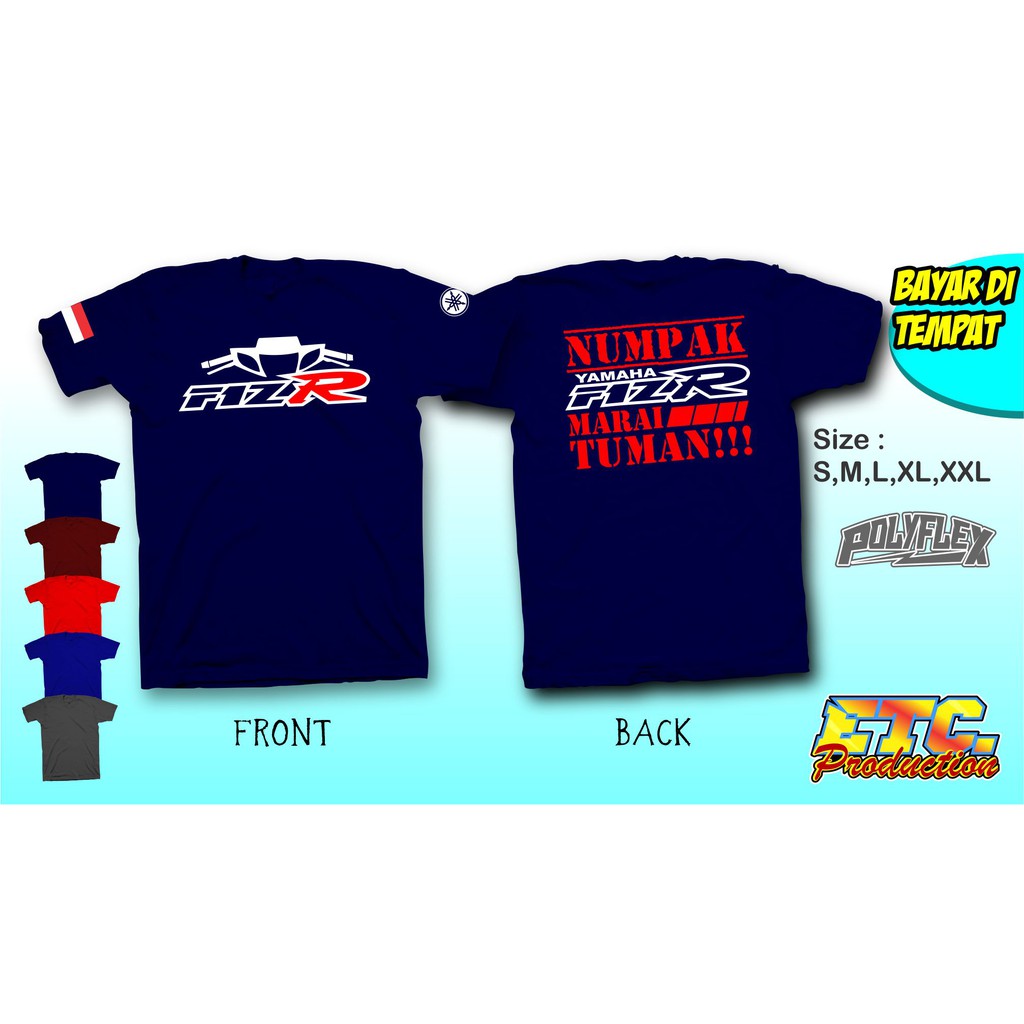 Kaos Motor Yamaha Fiz R Numpak