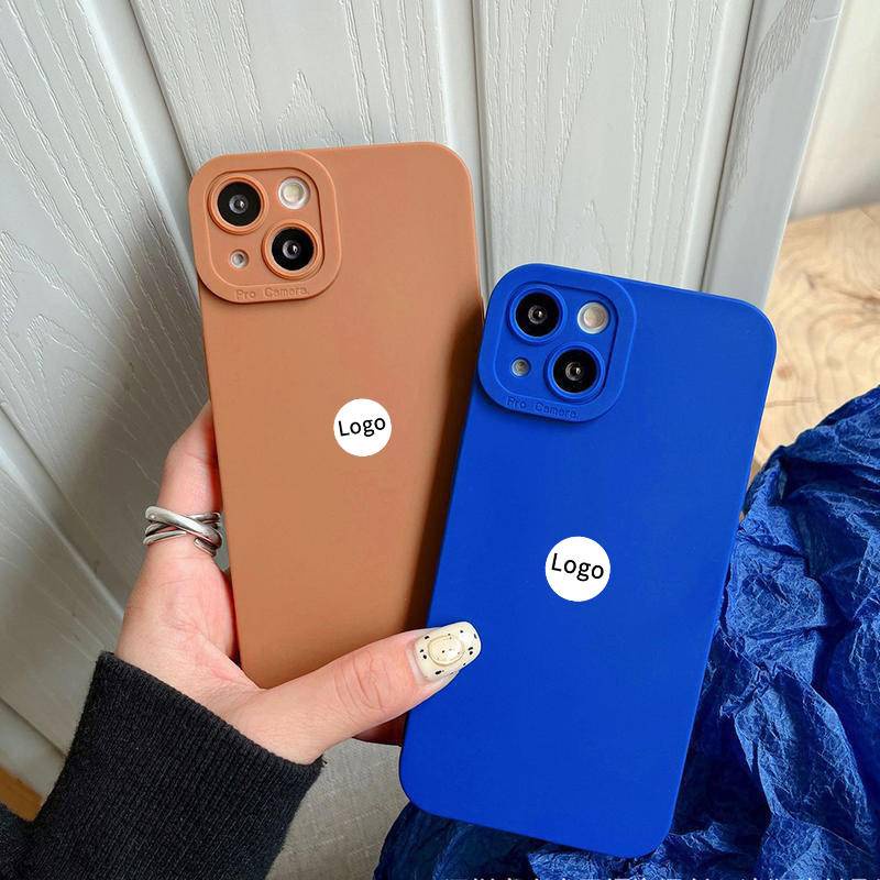 Case Pelindung Lensa Bahan Silikon Warna Biru Untuk Iphone 7 8 Plus X XS XR 11 11 Pro Max