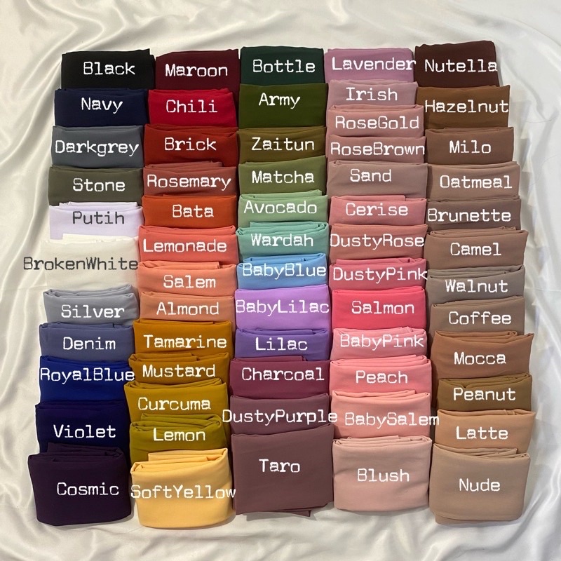 SEGIEMPAT CERUTY BABYDOLL 120x120 HIJAB CERUTY 120cmx120cm SQUARE HIJAB