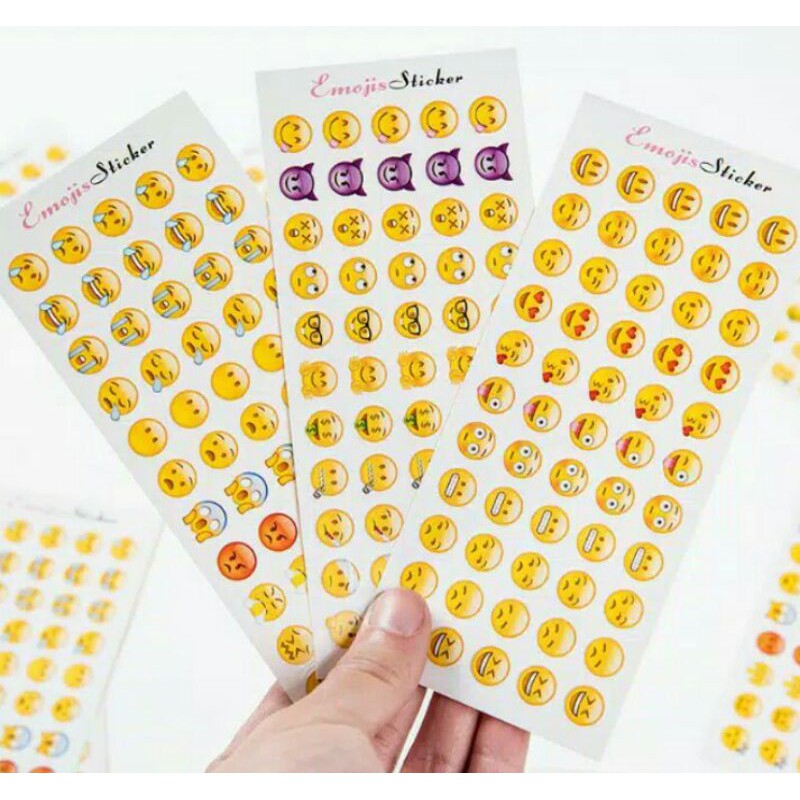 

12sheets/pack stiker Emoji lucu