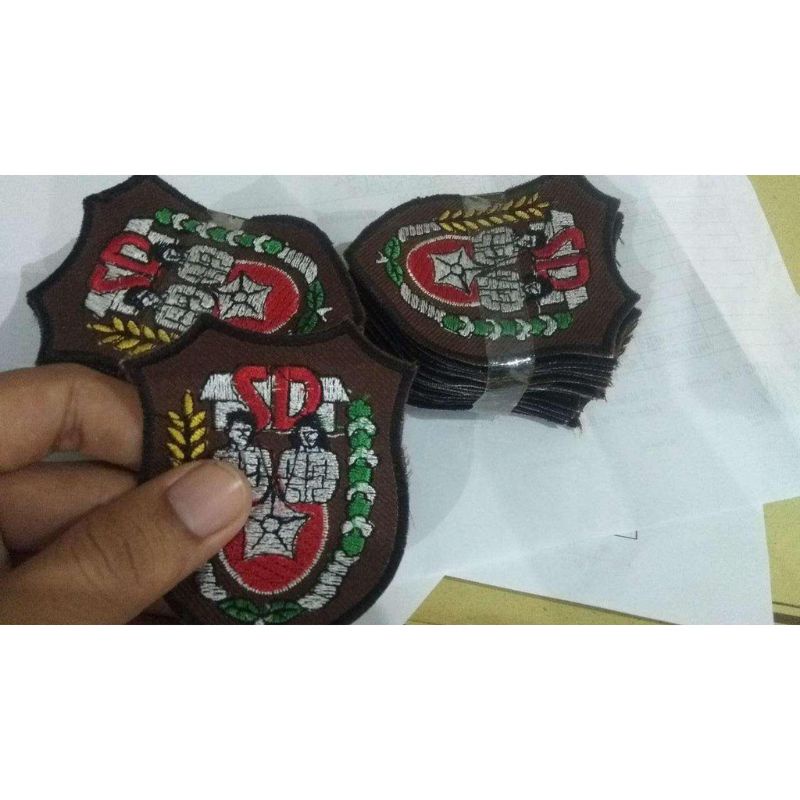 Bed Osis SD Bordir Tebal Badge Seragam Sekolah