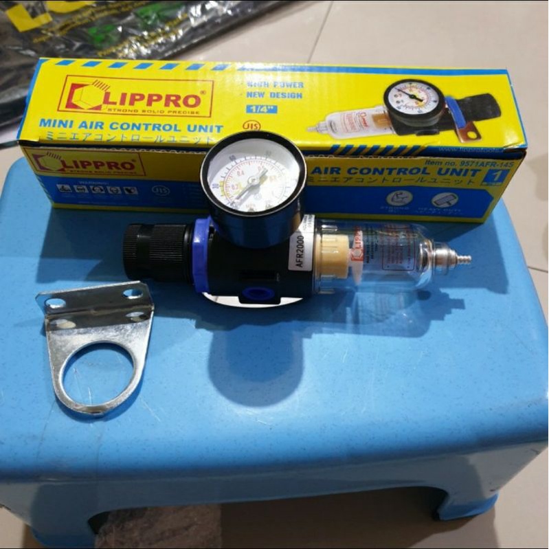 LIPPRO MINI AIR FILTER CONTROL UNIT SINGLE KOMPRESOR UDARA REGULATOR ANGIN LIPRO REGULATOR AIR FILTER SINGLE 1/4 &quot;