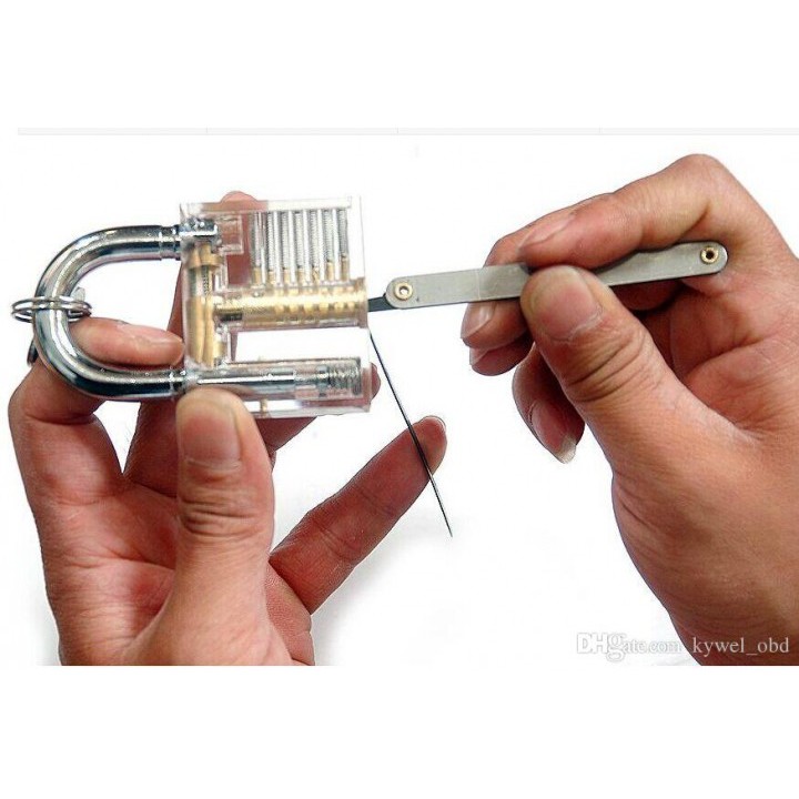 Latihan Buka Gembok- Practice Lock with Quick Opener Lock Pick