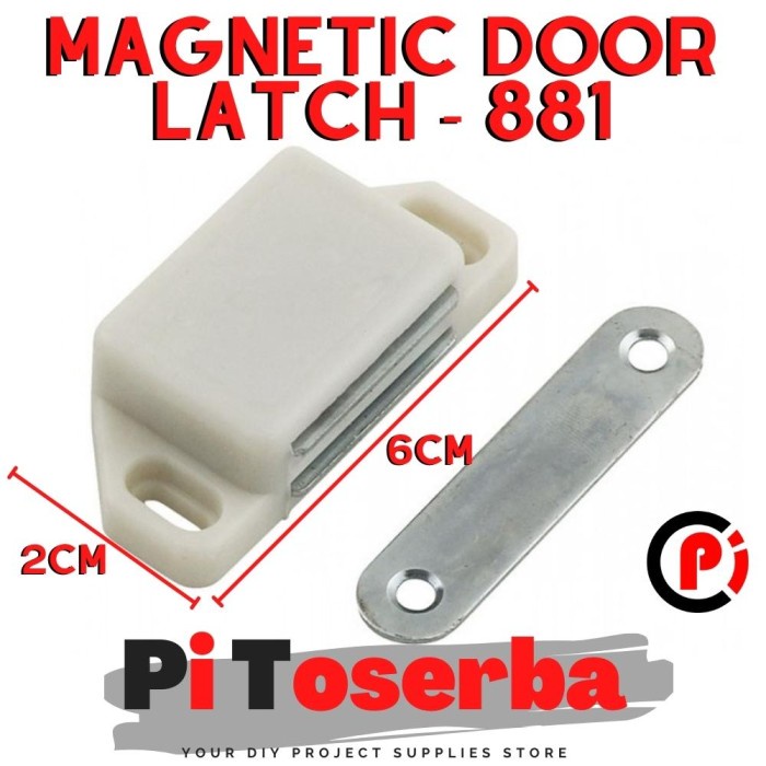 Magnetic Door Cabinet Latch / Kunci Magnet Pintu Lemari Furniture 881