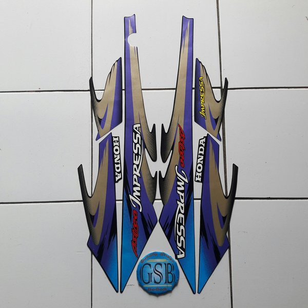 stiker motor honda astrea impressa 2000 biru