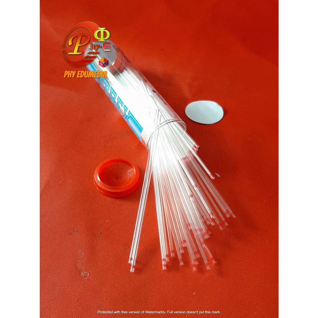 Tabung Pipa Kapiler Hematokrit / Tabung Mikro Kapiler Hematokrit Tube Ecer Per pcs