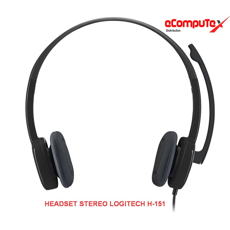 HEADSET STEREO LOGITECH H-151 GARANSI RESMI