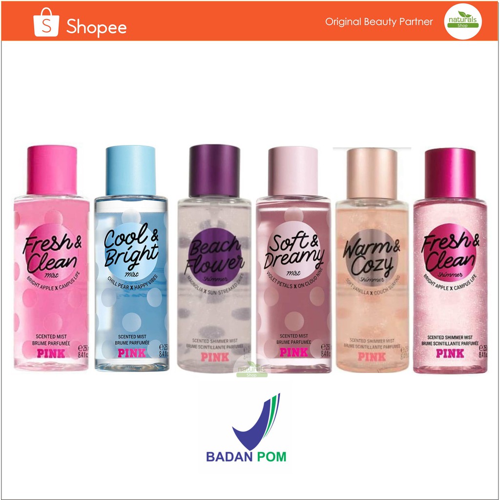 VS Victoria Secret BODY MIST PINK Warm Cozy/Soft Dreamy/Fresh & Clean