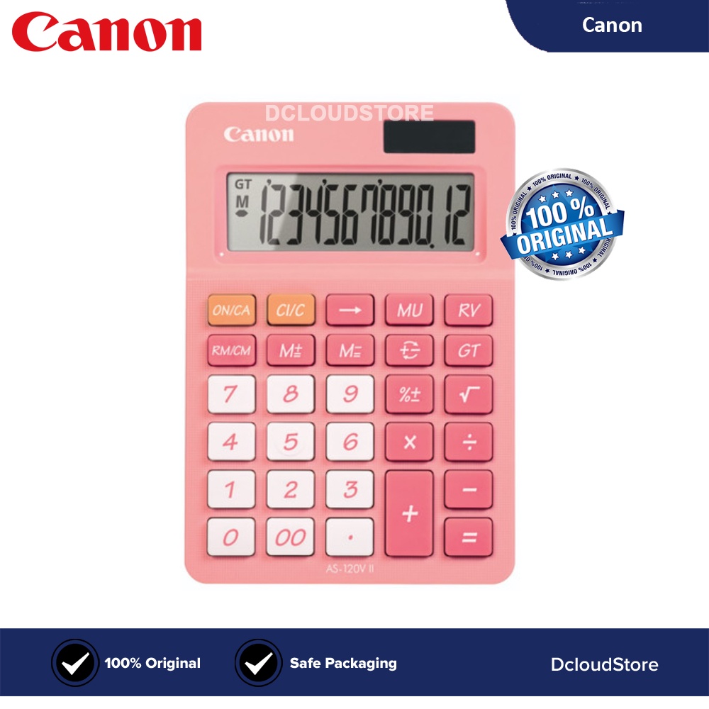 

Calculator Canon AS 120V II Pink Kalkulator Meja