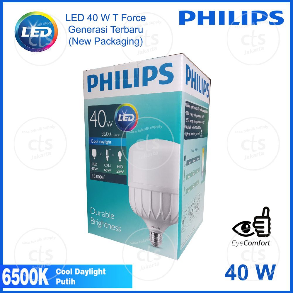 Lampu LED Philips 40W 40 W 40 Watt 40Watt Putih  Limit