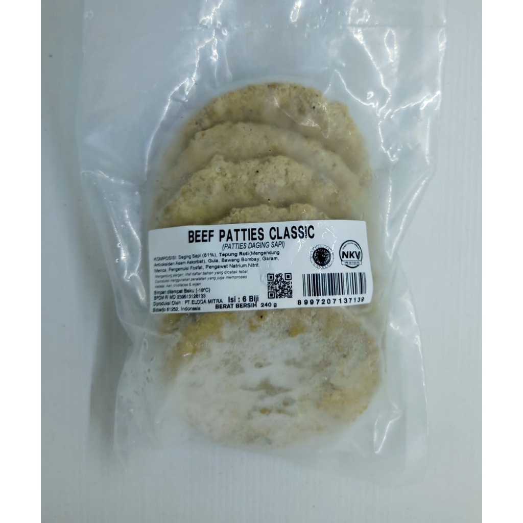 

BERNARDI BEEF PATTIES 240GR (ISI 6 PCS)