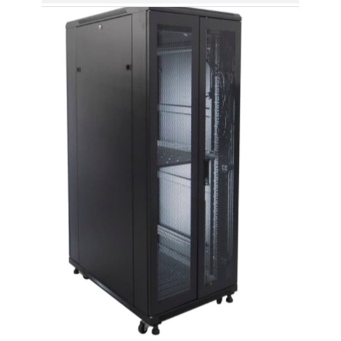 IR9032G - Close Rack 32U Depth 900mm Glass Door 19&quot; - INDORACK