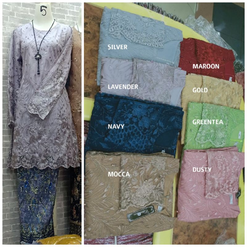 SETELAN JUMBO TILE KEBAYA TULLE BAJU PESTA