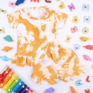 SF Setelan Ruffle Anak Perempuan Karkater Bt 21  / Setelan Anak Perempuan Karakter Kartun-7