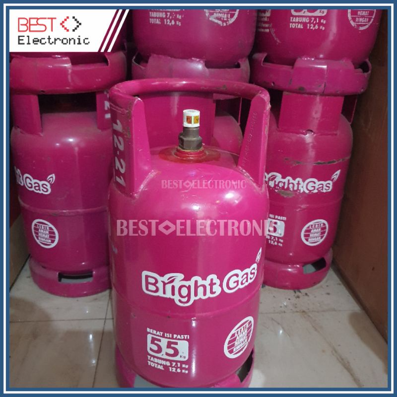 Tabung gas elpiji 5,5kg 5kg 5 5kg 12kg (KHUSUS BANDUNG) tabung bright gas pink
