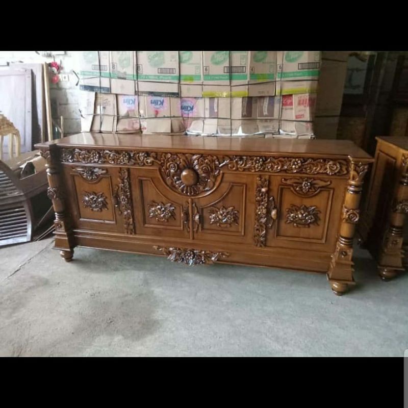 BUFET TV MODEL BULAN / BUFET TV UKIR / MEJA TV / BUFET TV MURAH