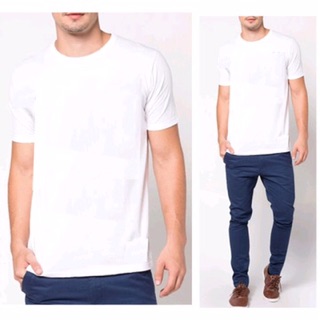 BAJU KAOS  POLOS  HITAM  PUTIH PREMIUM NO BRAND Shopee  