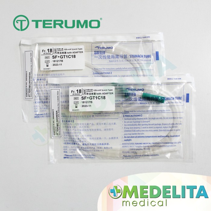 Stomach Tube FR 18 / Selang Makan / NGT - TERUMO