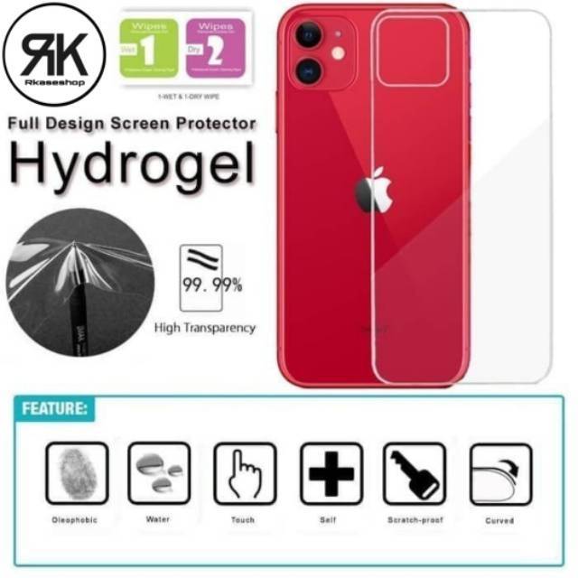 Hydrogel anti gores BELAKANG Iphone 11 iphone 11 12 13 mini 11 12 13 14 Pro max 14 PLUS Back screen guard antigores