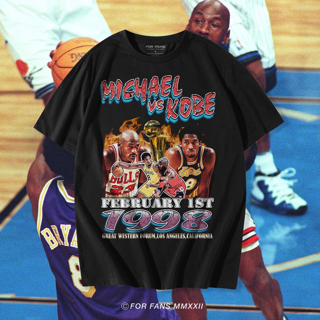 Tshirt Baju KAOS Basket JORDAN VS KOBE 1998 B22