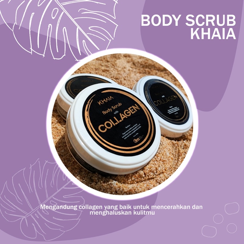Lulur Badan-Mandi Bpom Halal//Lulur Khaia Whitening Collagen