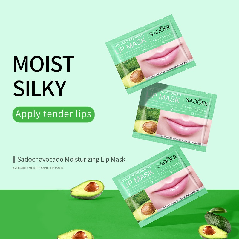 SADOER Lip Mask Masker Bibir Fruit Series Moisturizing Lip Lines 4 Varian Rasa