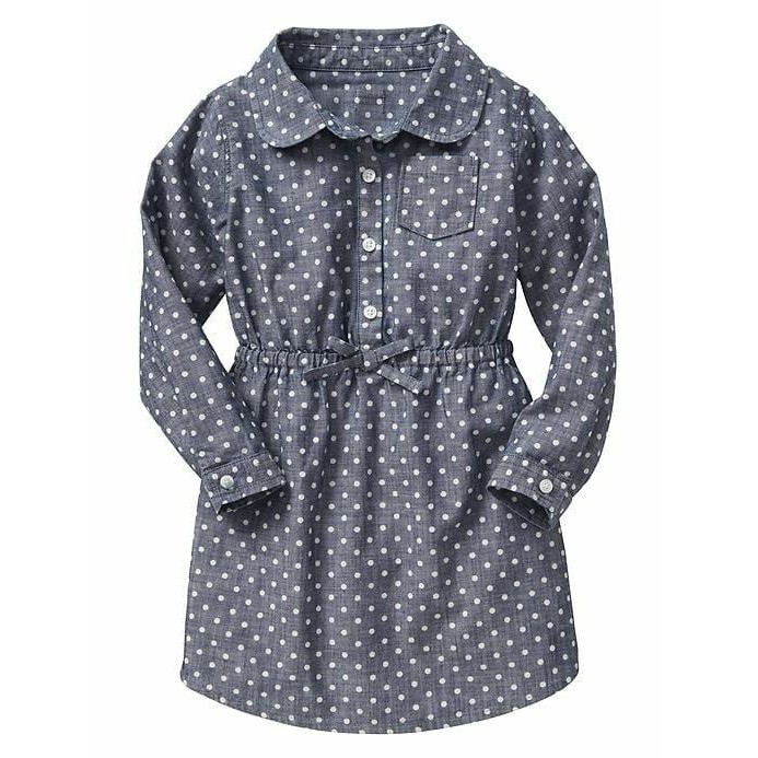 BabyGP OldNvy Dress Anak Bayi (Part 2)-Denim Polka