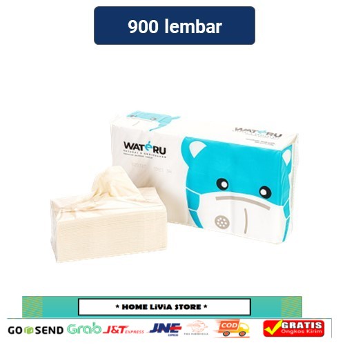 Wateru Premium Bamboo Tissue Facial 900s