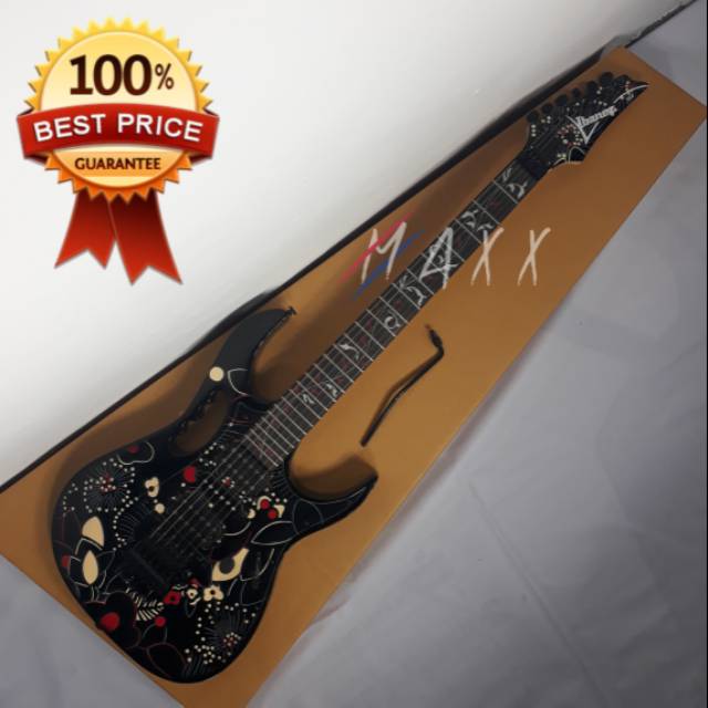 DEAL - Gitar Ibanez Jem Flower Black Korea Pickup
