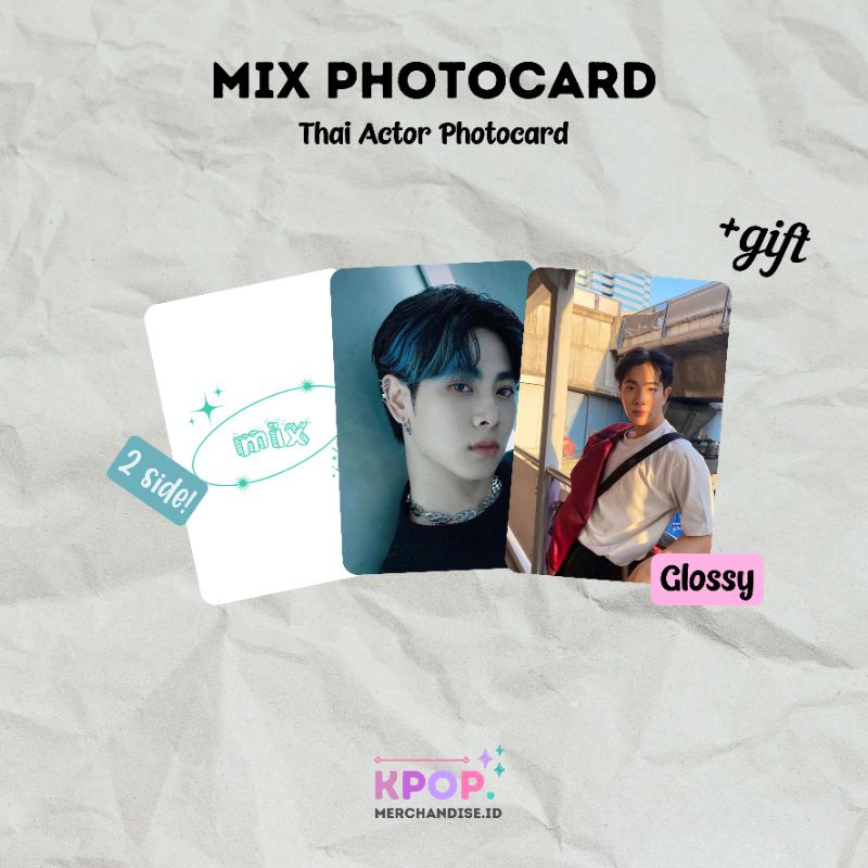 MIX SAHAPHAP PHOTOCARD THAI ACTOR RAIKANTOPENI