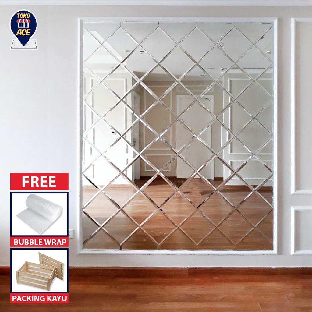 Cermin Bevel/Kaca Bevel/Custom Dekorasi Cermin Kaca Dinding Bevel/Cermin Bevel Dinding/Hiasan Dindin