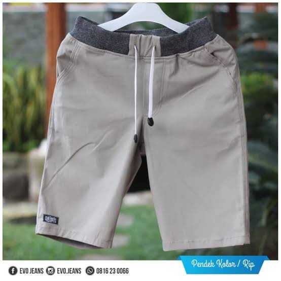 CELANA PENDEK CHINO POLOS TWIL TEBAL