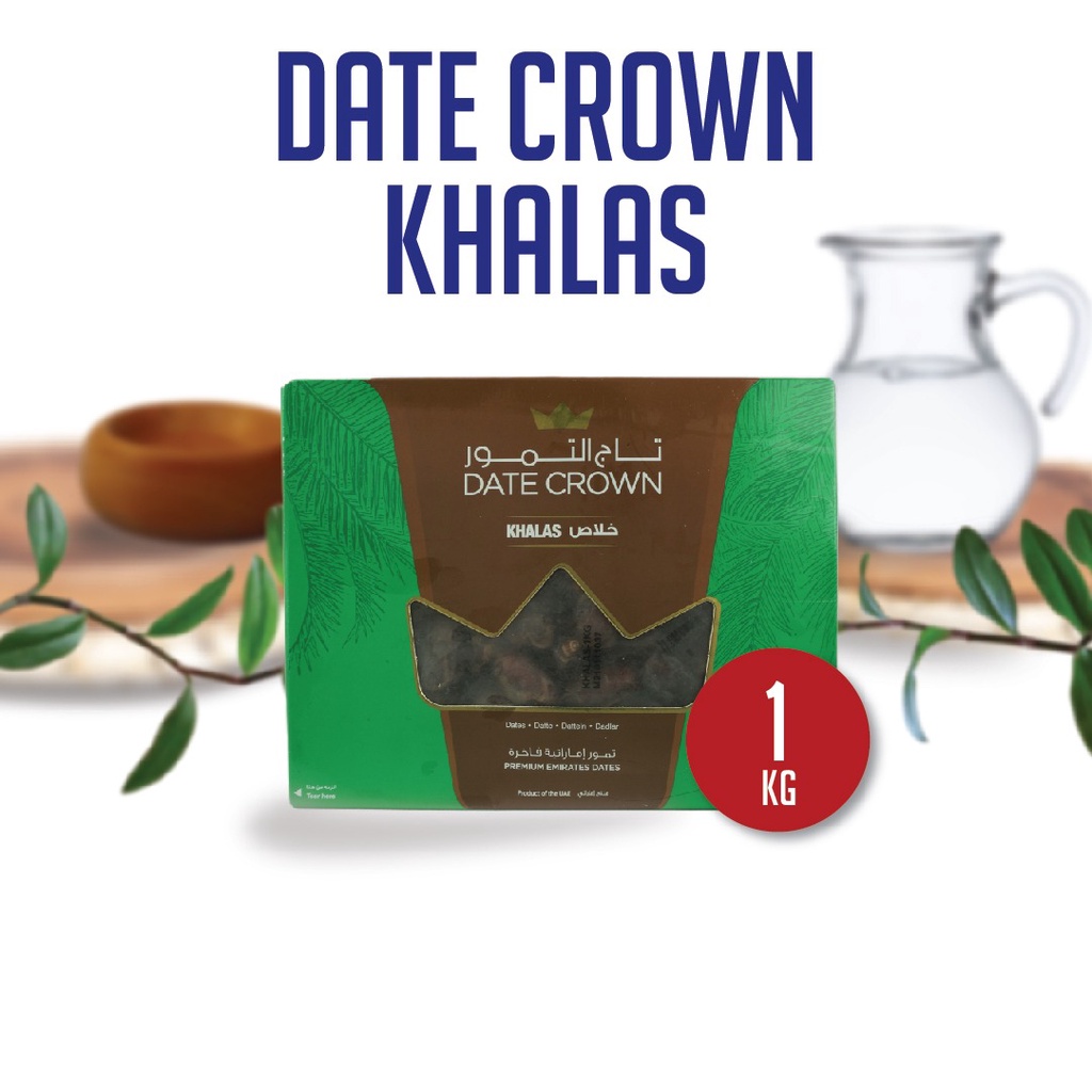

Kurma Date Crown khalas 1kg - Kurma 1kg - Kurma khalas 1kg -Date Crown