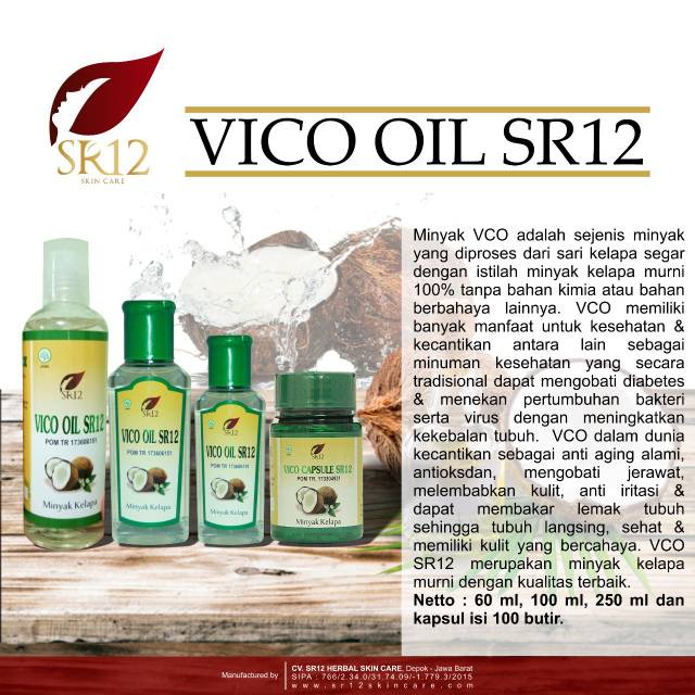 Vico coconut oil sr12 60ml