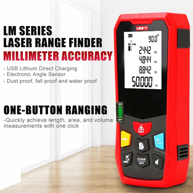 UNI-T LM40 - Laser Distance Meter 40M - Pengukur Laser Jarak Jauh 40M