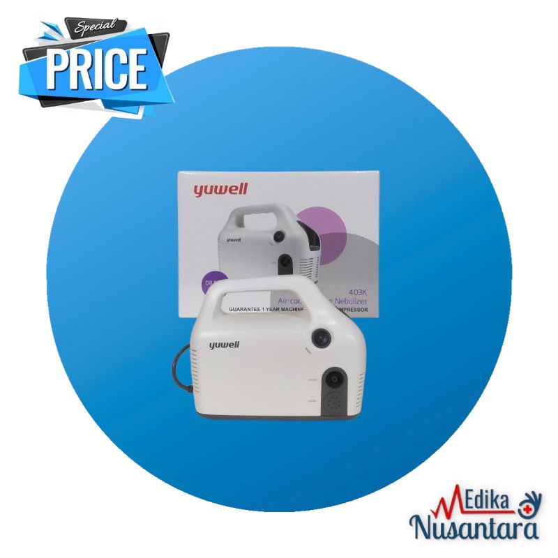 Nebulizer Compressor Elegan Yuwell 403K Inhalasi Air Compressing Original Yuwell 403 K