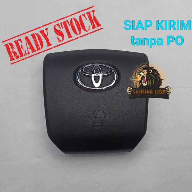 cover batok tempurung tombol klakson airbag air bag setir stir toyota Land cruiser prado - hitam