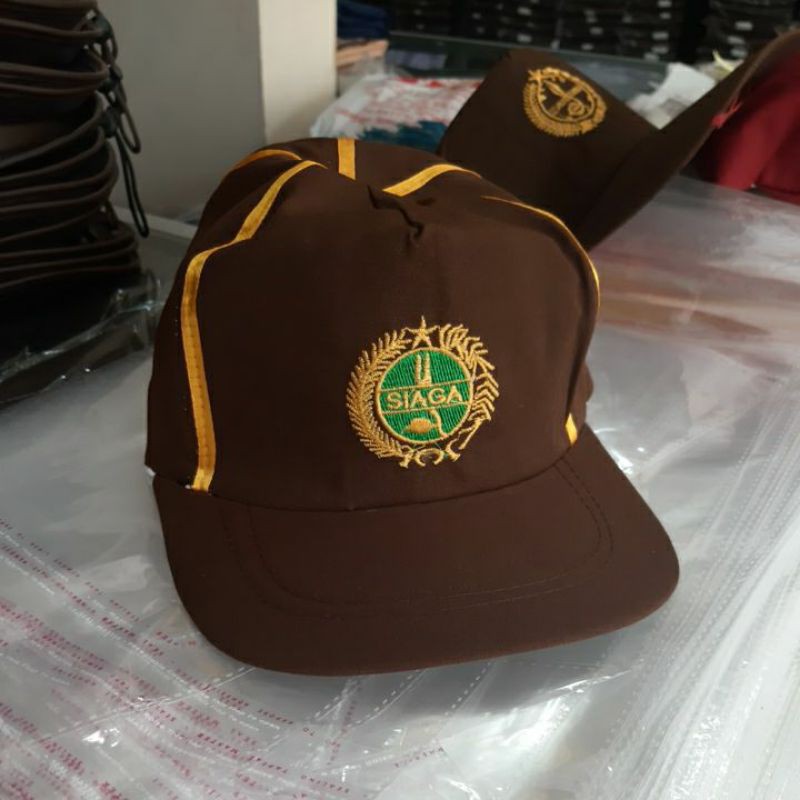 Topi Pramuka Siaga bahan famatex kualitas premium