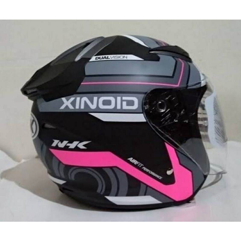 Helm Nhk R-1 Xinoid Black Pink Doff